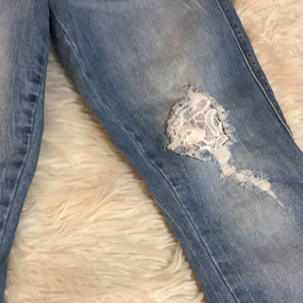 Seven 7 Skinny Distressed Fray Jeans - Picture 5 of 11